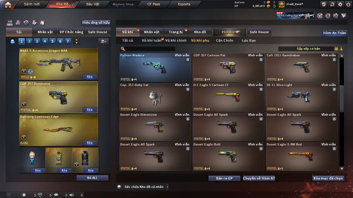 shop acc cf uy tin gia re